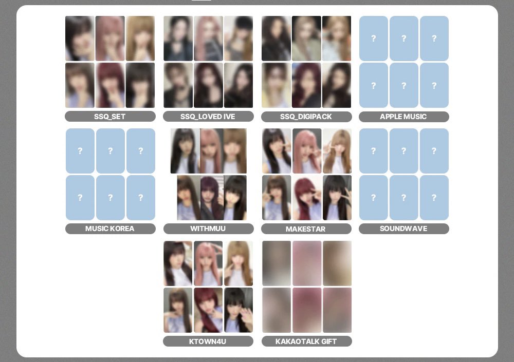 IVE REVIVE+ 📍店舗特典 🏷️メンバー選択 🏷️6枚セット Qoo10