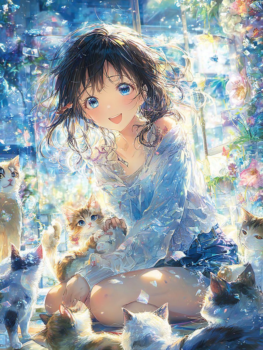 Post by ヒミノ@AIart on X: 猫の日