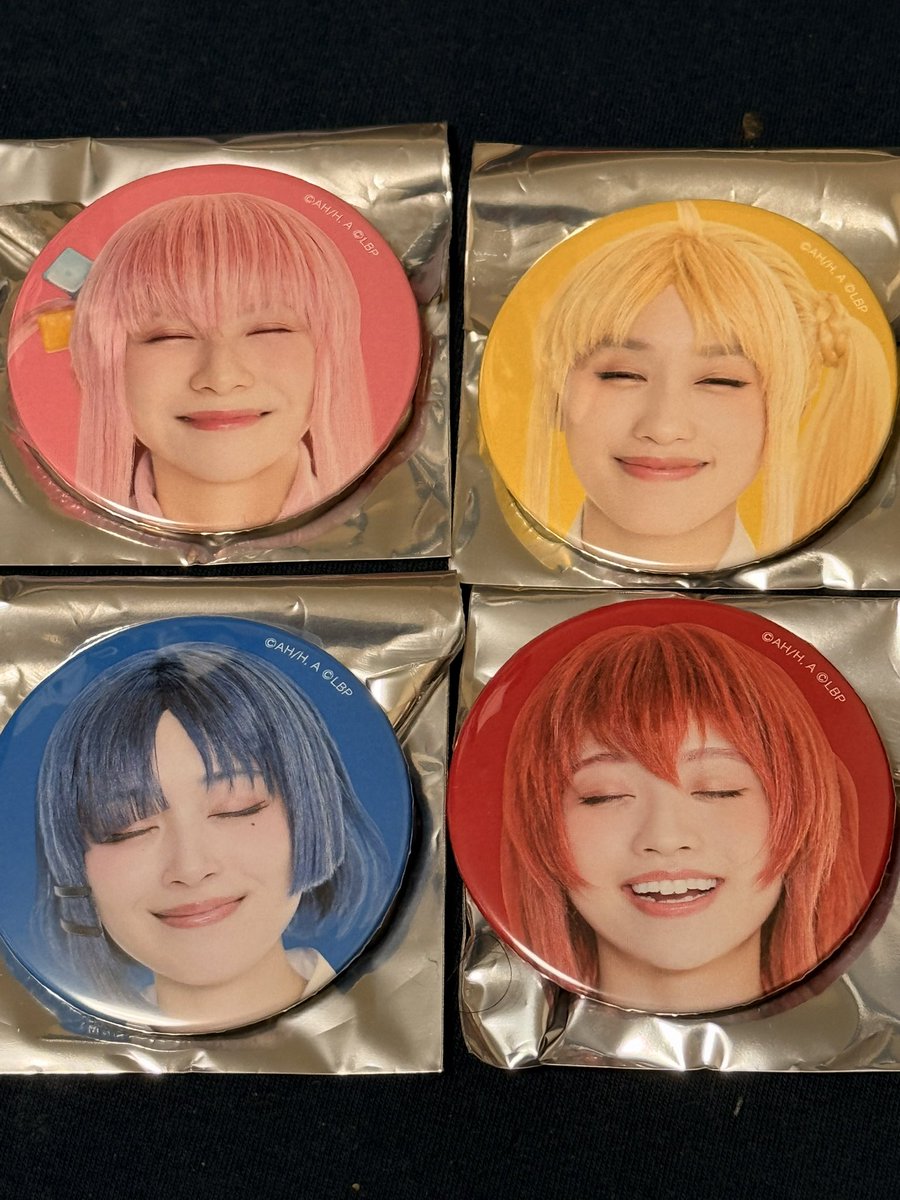 今日の公演で缶バッジ初購入だったのだけど、4つ買っていきなりコンプ