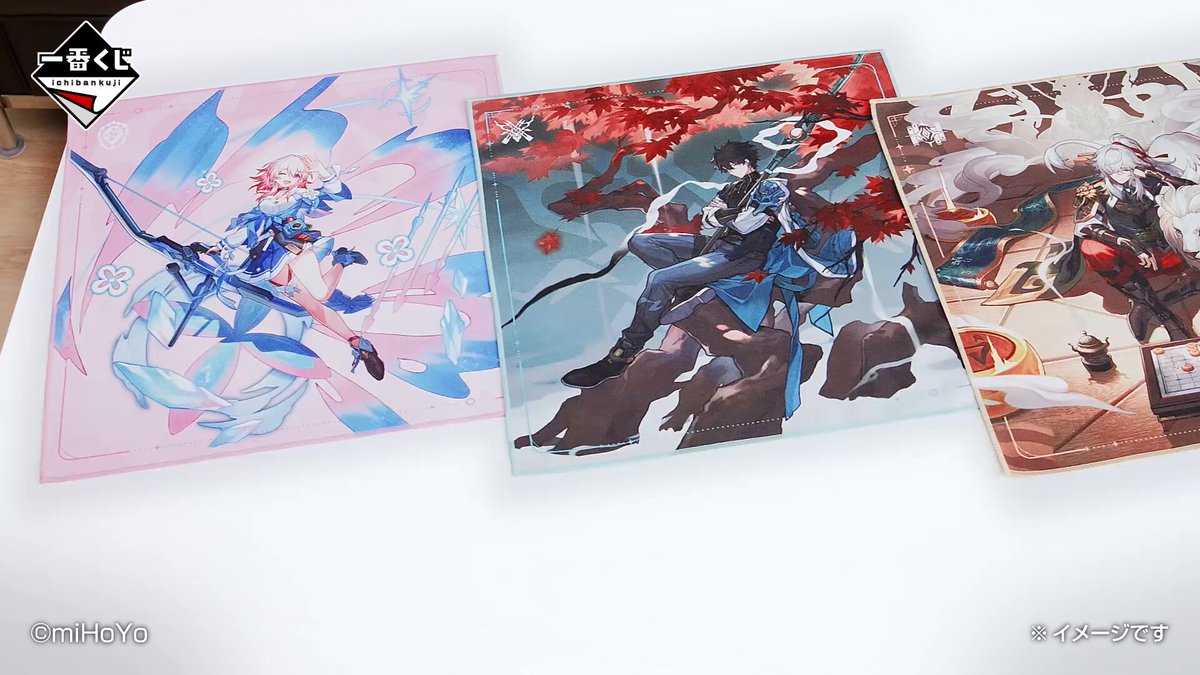 一番くじ 崩壊：スターレイル」 美しいイラストを使用したマルチクロス