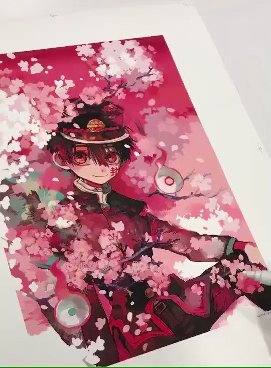 最安値⭐︎ 地縛少年花子くん あいだいろ 直筆サイン入り 複製原画 柚木