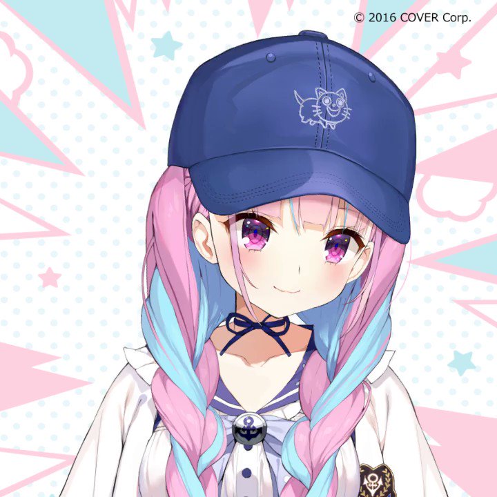 お仕事】 ホロライブ2期生 湊あくあさん(@ minatoaqua)の キャップ帽