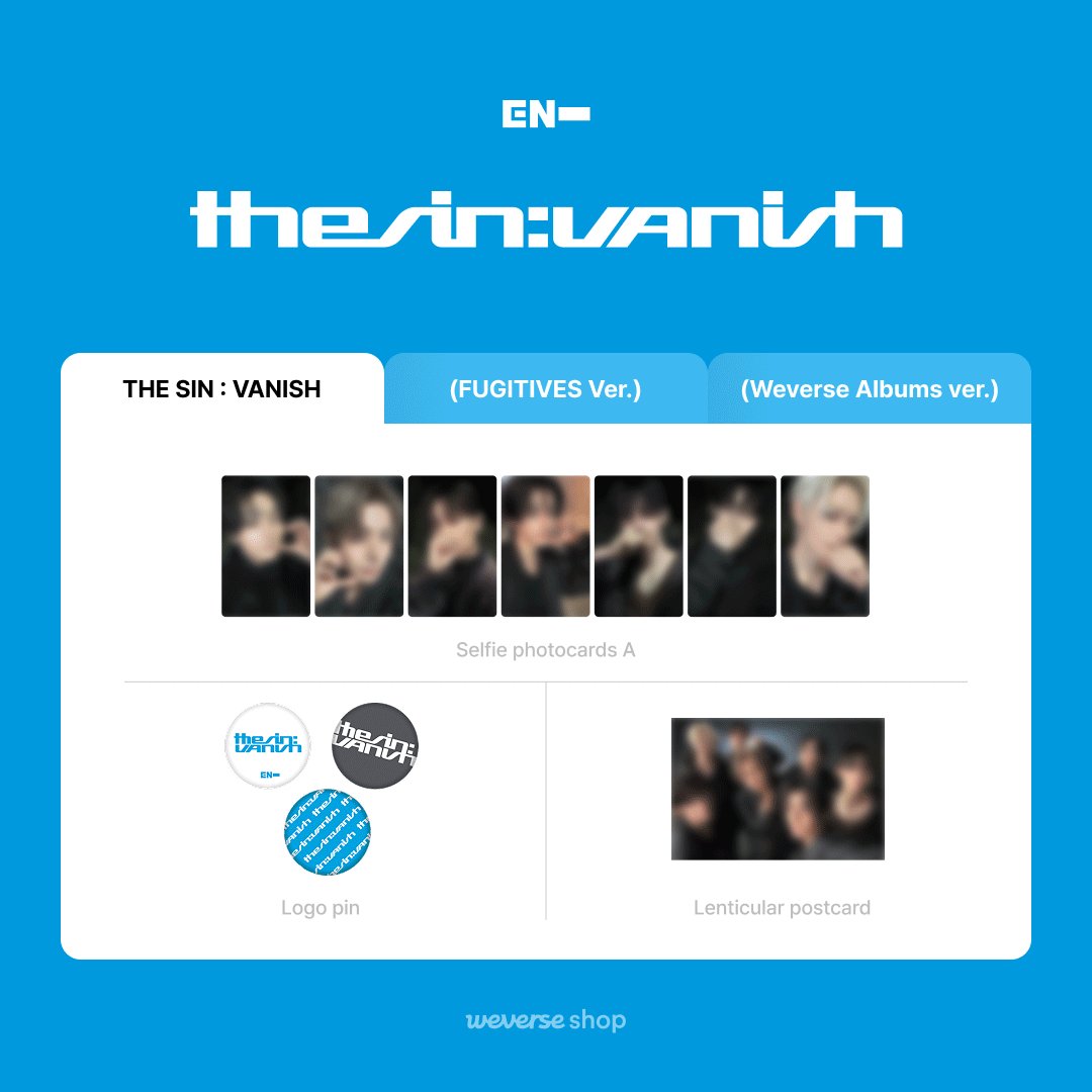 📸#ENHYPEN (@ENHYPEN)『THE SIN : VANISH』購入者向け特典の詳細公開