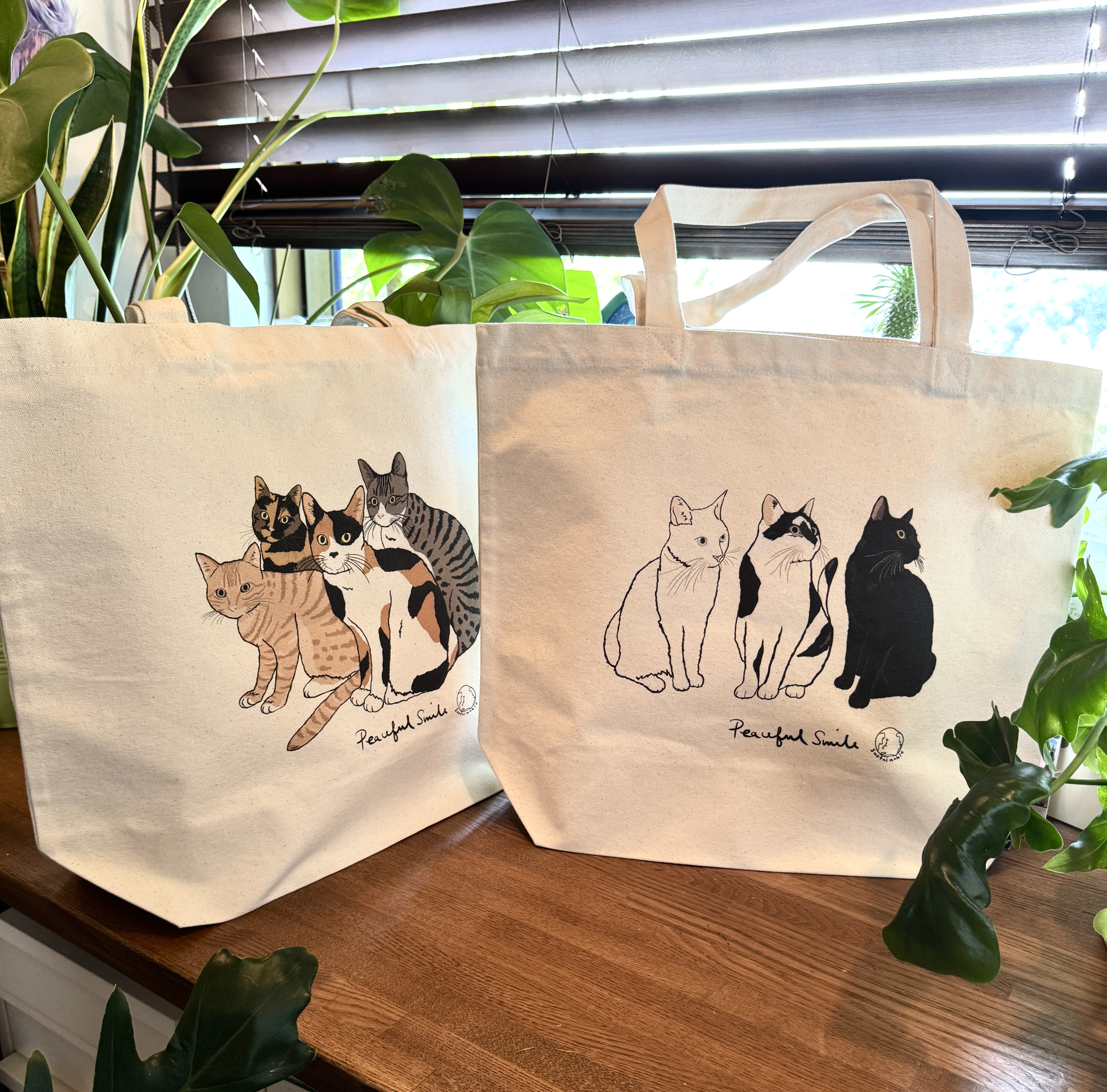 淡路ワンニャンクラブ応援 ねこのトートバッグ TOTE BAG “cat