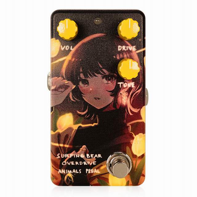 Animals Pedal Custom Illustrated 029 Surfing Bear Overdrive by