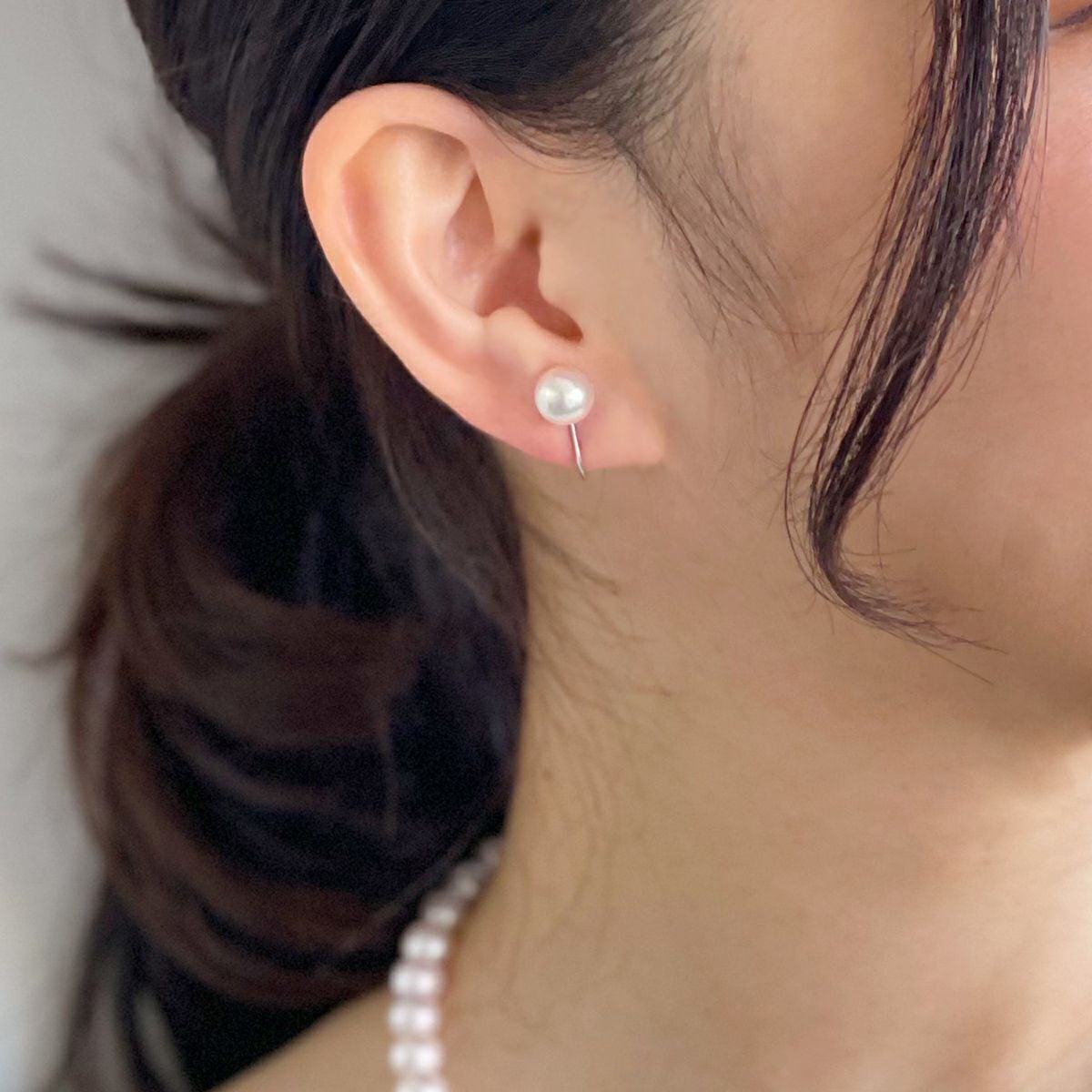 あこや真珠 イヤリング8.0-8.5mm K14WG | あこや真珠ピアス・イヤリング