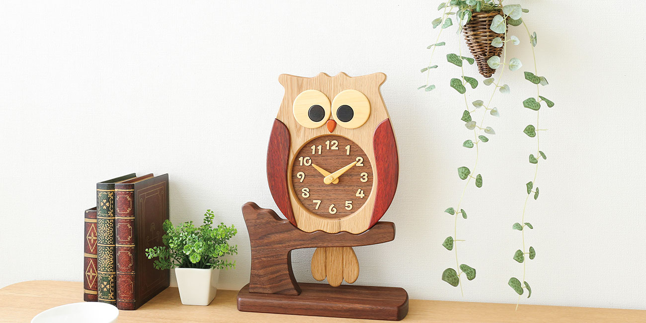 公式】Craft Pecker 工房ペッカーふくろう時計