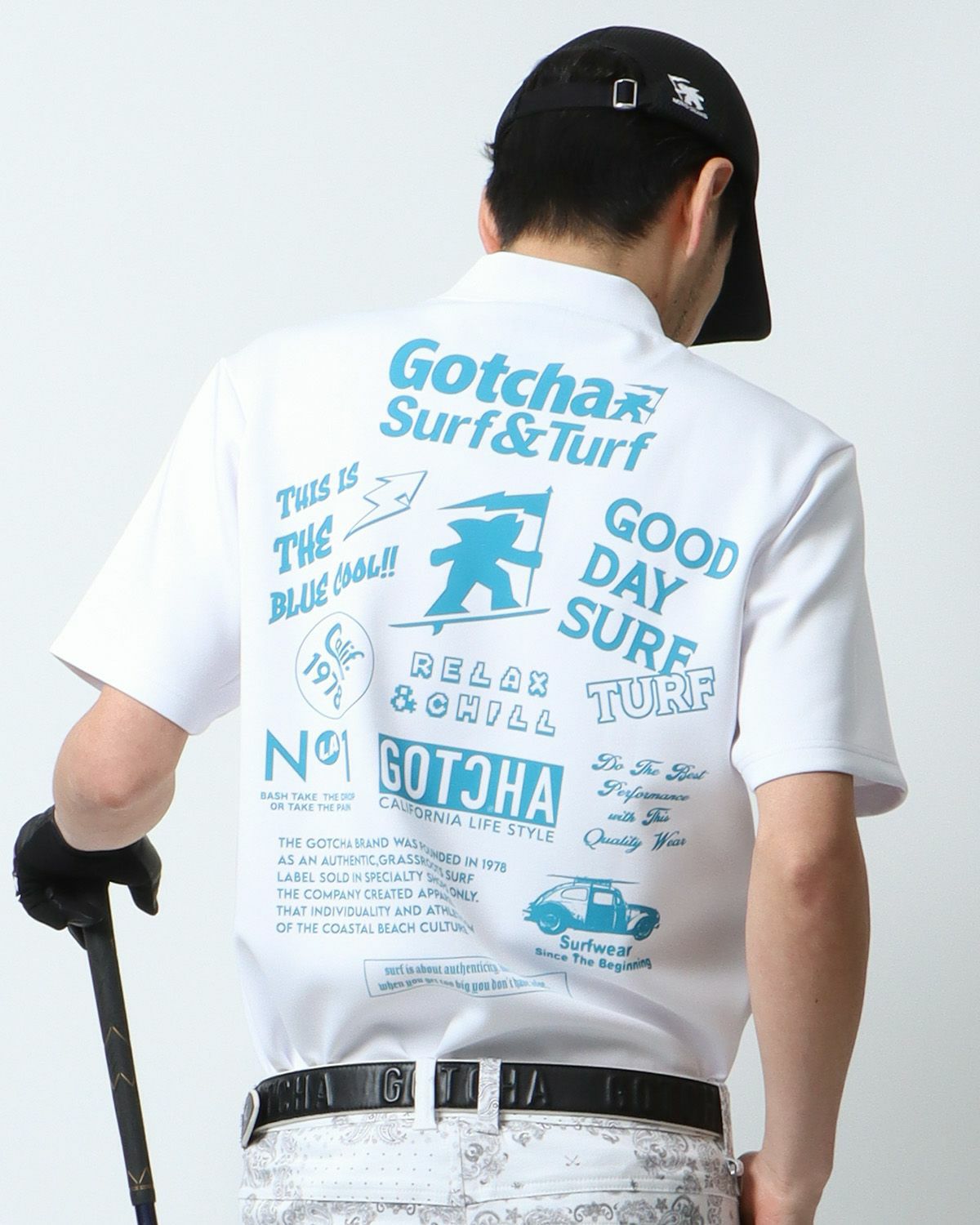 GOTCHA GOLF] スムース ワントーン モックネック Tシャツ | PEET