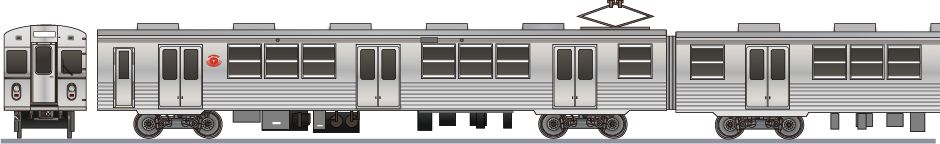東急車輛工場 7000系（初代）のペーパークラフト | ぺぱるねっと
