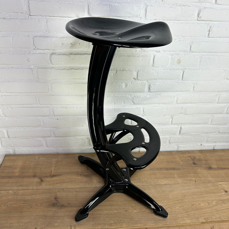 Dulton Industrial Vintage Bar Stool With Tractor Seating, Model