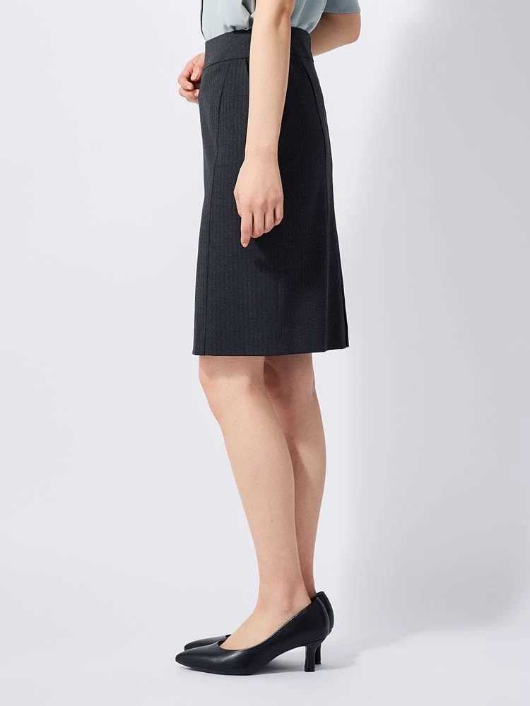 M．グレー スマ美スーツ タイトスカート ネイビー/グレー | P.S.FA