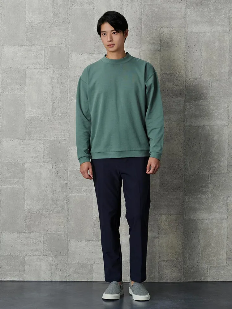 ホワイト ポンチ モックネック ロンT ブラウン/グリーン | P.S.FA公式通販