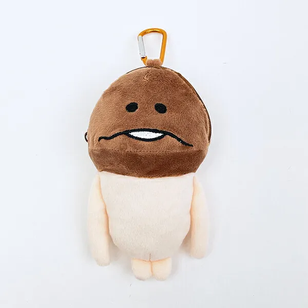 なめこ栽培キットの個性的な表情がポイントのぬいぐるみマスコット