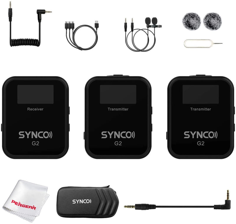 SYNCO G2 ワイヤレスマイクシステム 2.4GHzワイヤレス スマートフォン