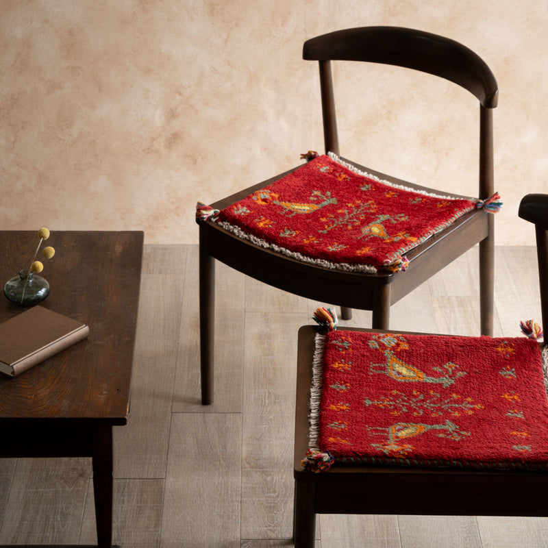 ギャッベ ペルシャ手織り絨毯 座布団 2枚セット – Persiadirect
