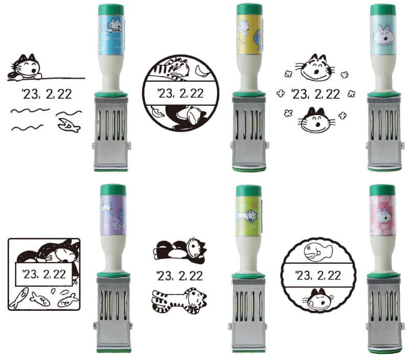 エンスカイ、猫の日を記念した『11ぴきのねこ』の日付印やスタンプ