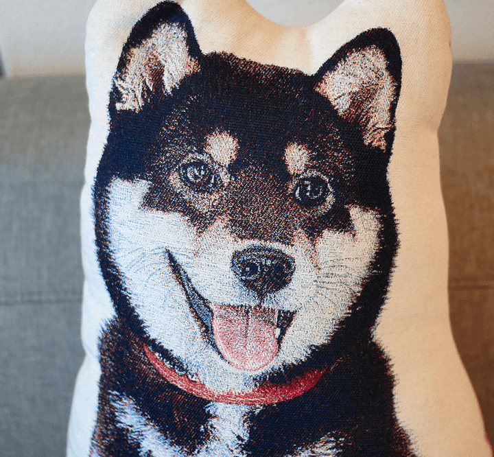 高級ジャカード織りクッション(シェイプ) – Pet Momento