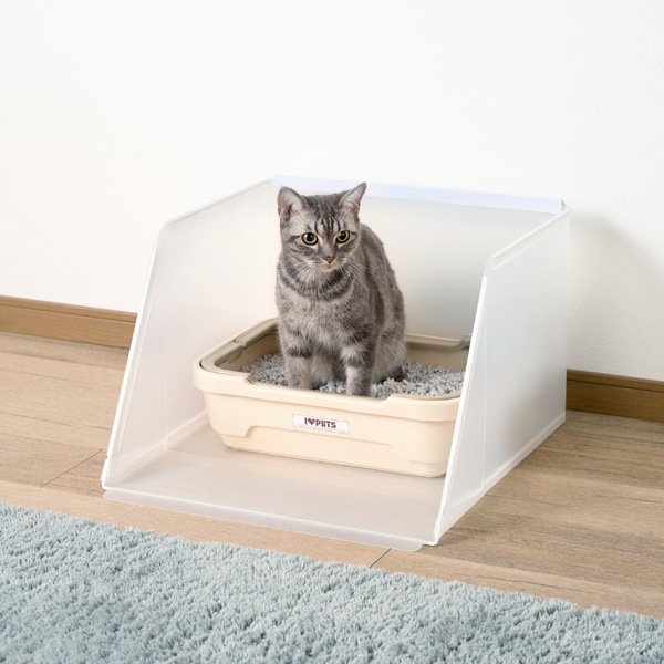 猫トイレ用飛散ガード】プラスクリーン キャット Sサイズ(Sサイズ