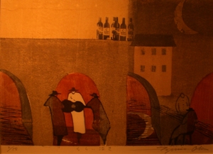 大場冨生 木版画展 始まります : manocreation