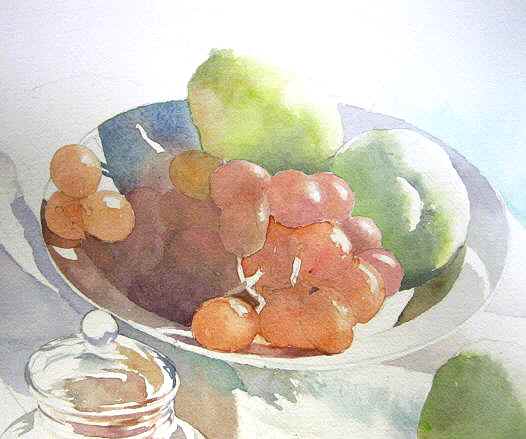 静物画の描き方1（中盤から完成へ） : 福井良佑の水彩画 Watercolor