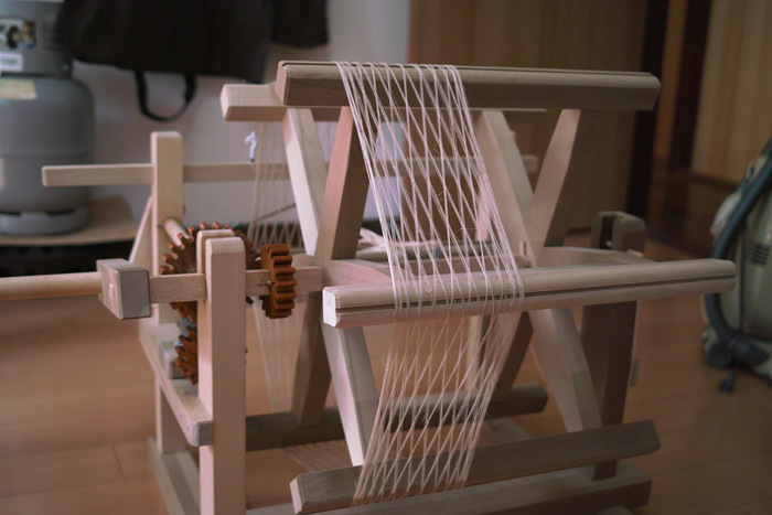 綛あげ機 : 織物 白井仁