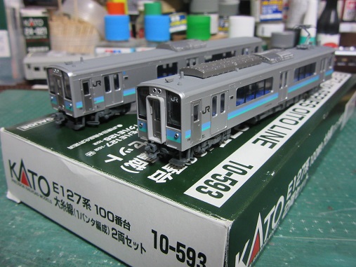 カトー E127系100番台大糸線（1パンタ）入線のこと : 赤い電車