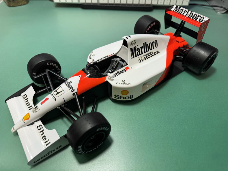 プラモ製作記 29(2/2) マクラーレン MP4/6 ホンダ 1/12 タミヤ : 小生