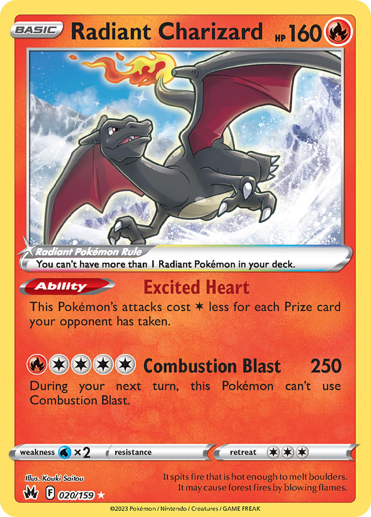 Radiant Charizard · Crown Zenith (CRZ) #020 ‹ PkmnCards