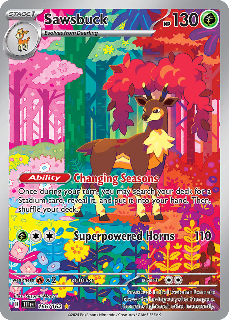 Sawsbuck · Temporal Forces (TEF) #166 ‹ PkmnCards