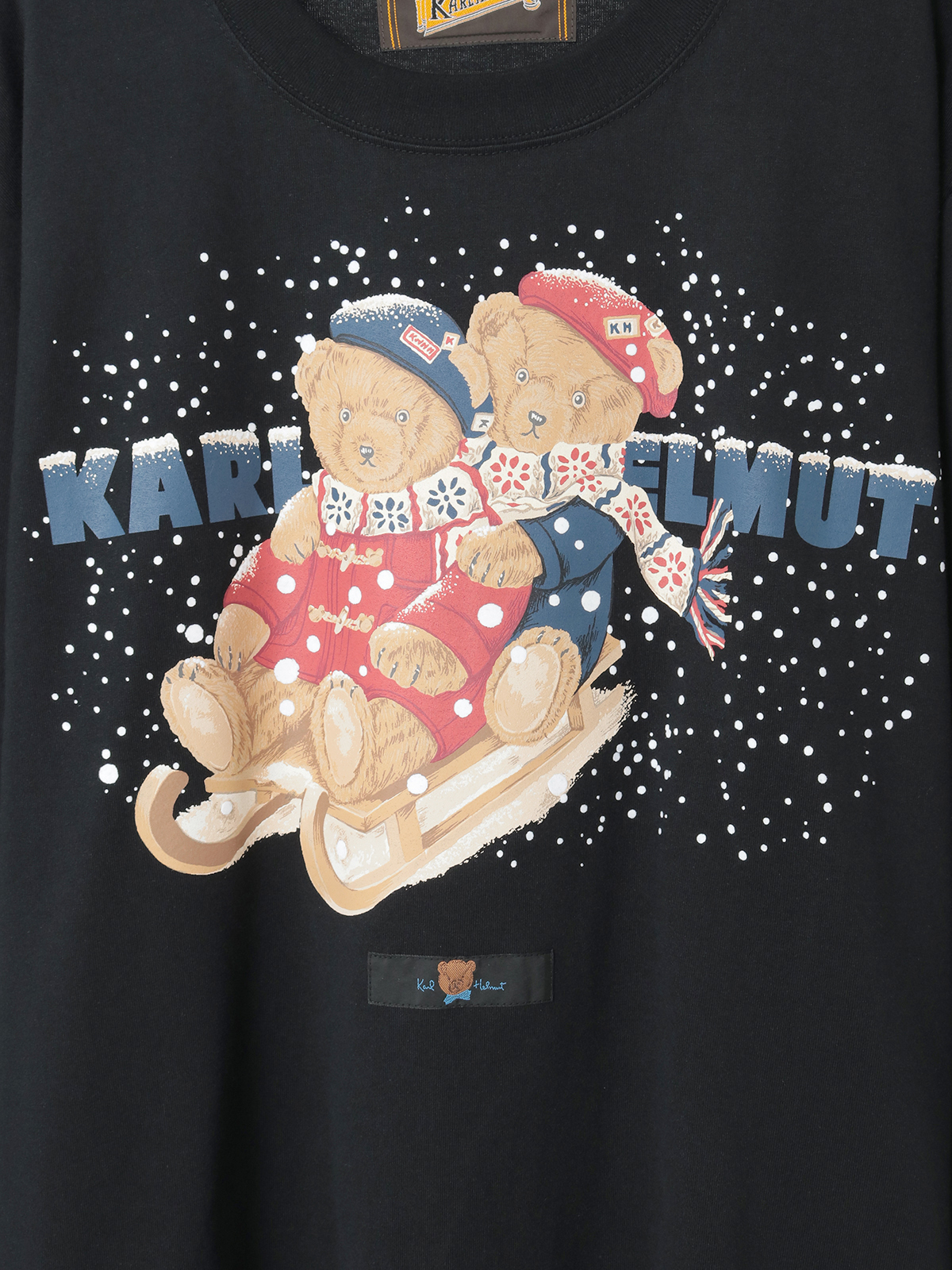 三つ子のくま冬支度プリントカットソー｜ピンクハウスオフィシャル