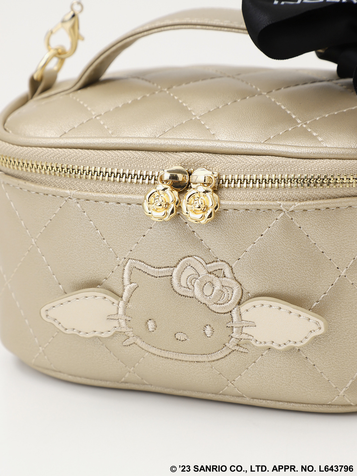 INGEBORG×HELLO KITTY】Quilting Vanity Bag｜ピンクハウス