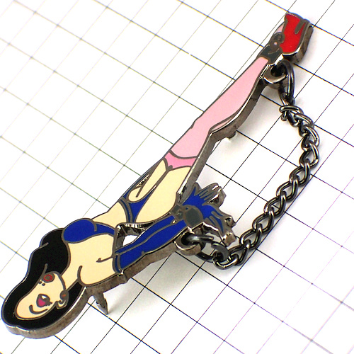 ピンバッジ・鎖につながれたジェシカ兎ロジャーラビット女の子