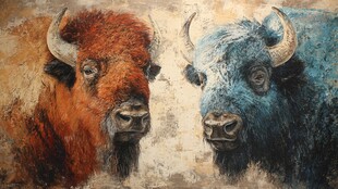 油画牛素材-油画牛图片-油画牛设计模板-昵图网