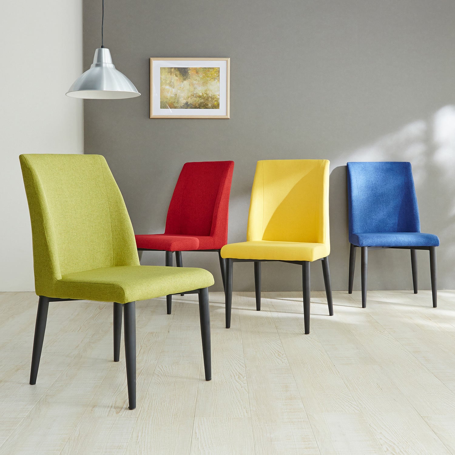 4色から選べるシックモダンなダイニングチェア2脚セット（ダイニング