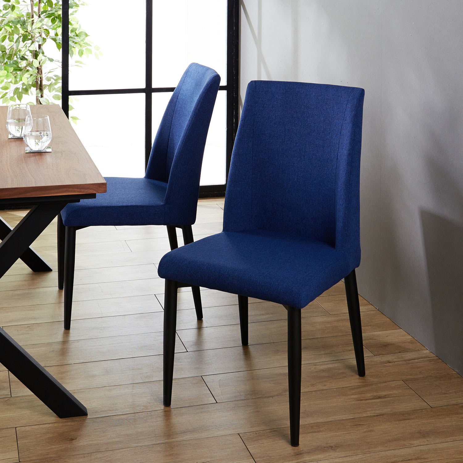 4色から選べるシックモダンなダイニングチェア2脚セット（ダイニング