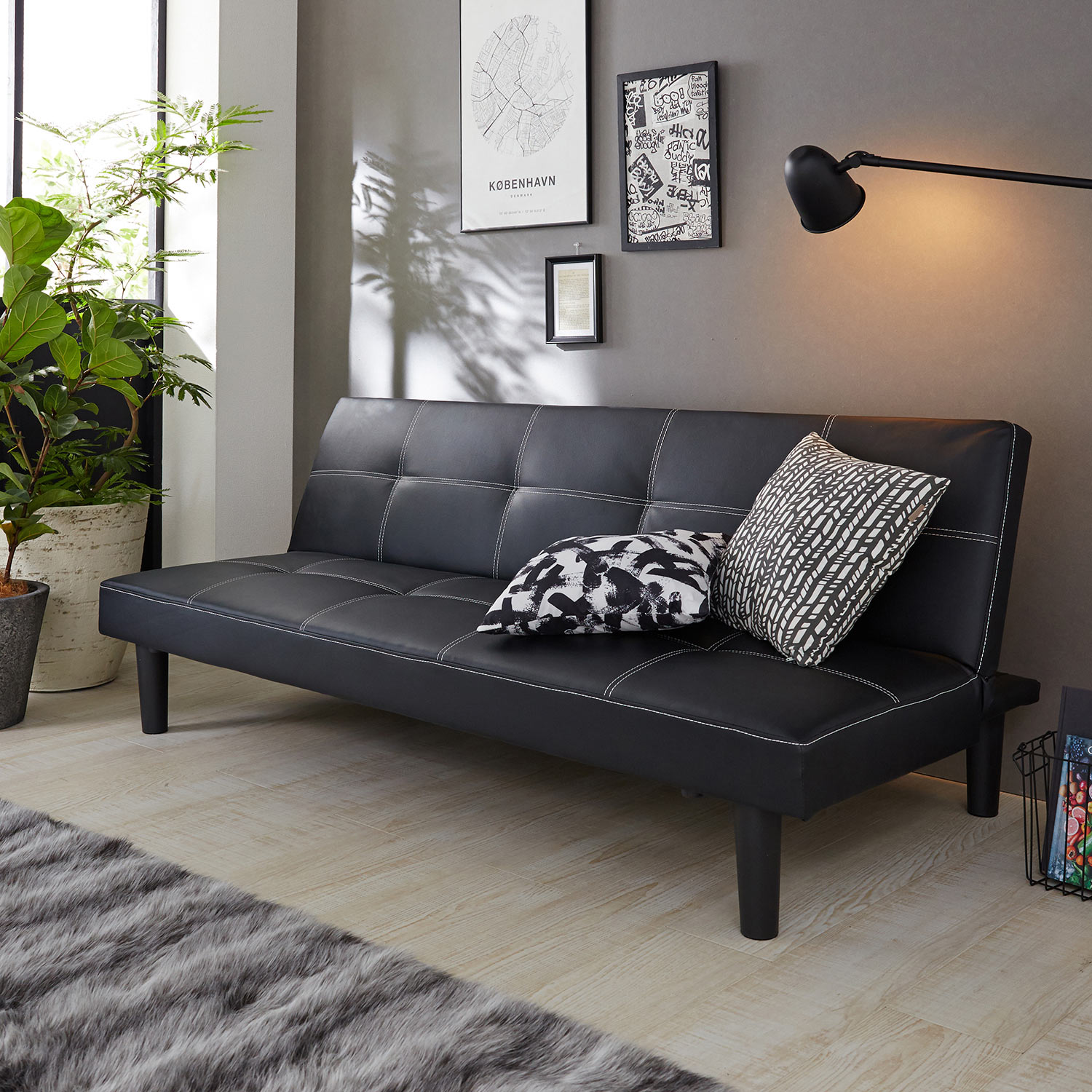 合皮のソファーベッド｜通販のベルメゾンネット