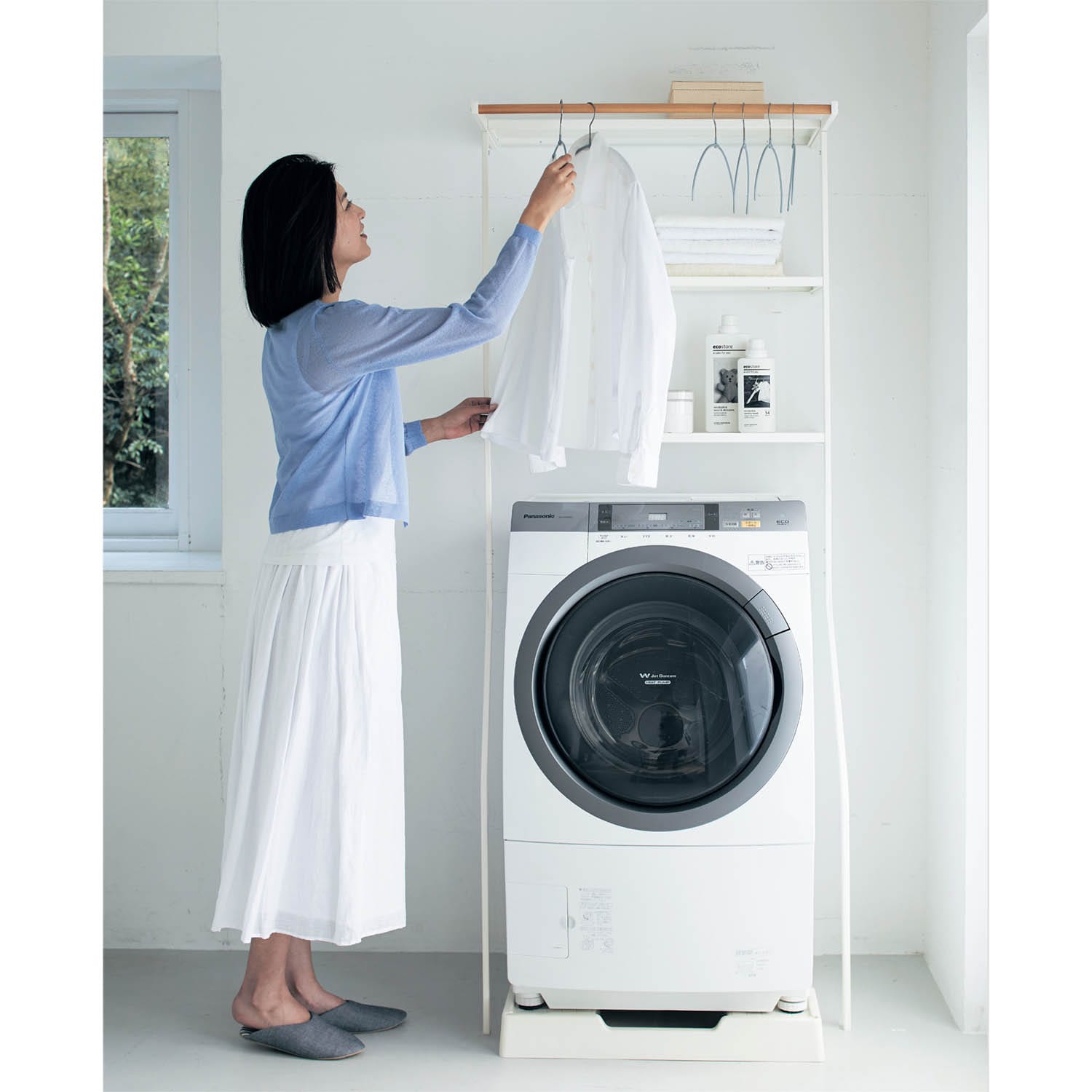 立て掛け式ランドリーラック（ランドリーラック/洗濯機ラック