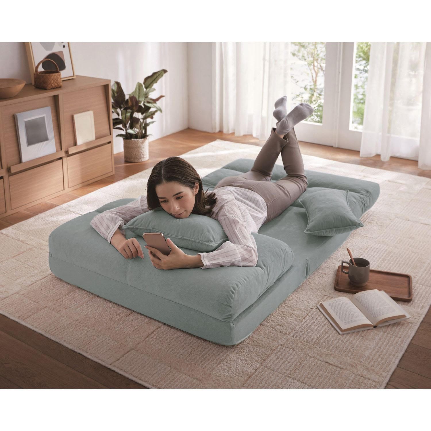 ゆったりくつろぎ4WAYソファーベッド｜通販のベルメゾンネット