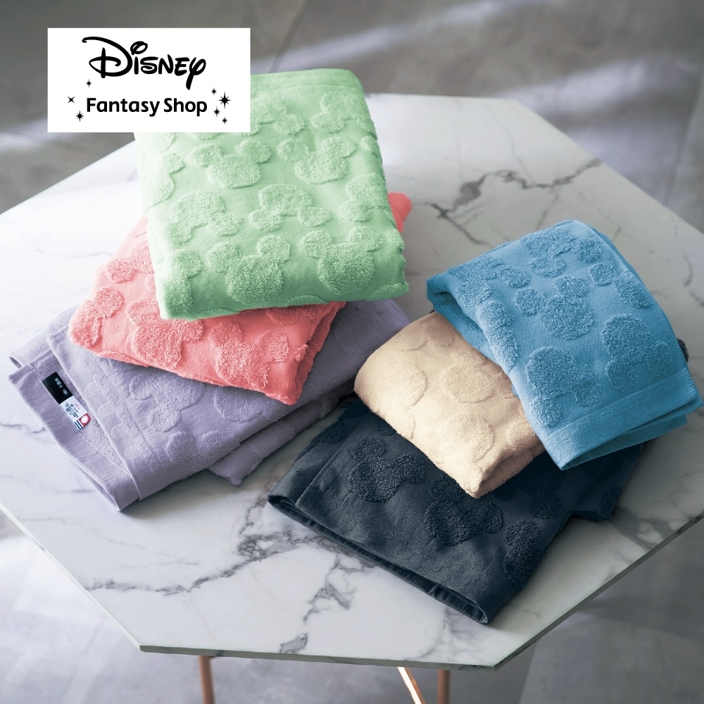 今治産のとろふわタオル「ミッキーモチーフ」（ディズニー バス用品
