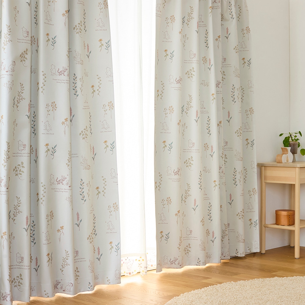 新柄登場】 遮光・遮熱・防音カーテン「クラシック・プー」(ディズニー