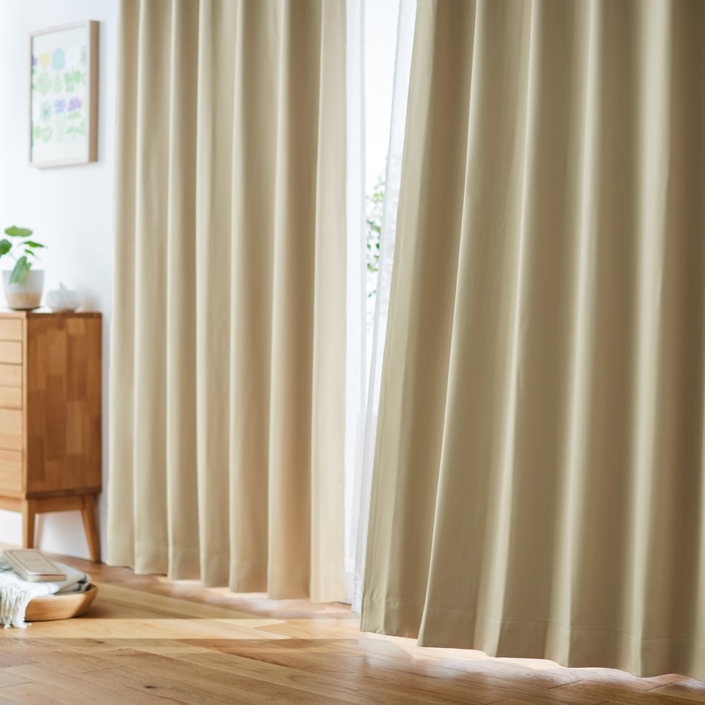 お買い得！遮光・遮熱・形状記憶カーテン＜2枚組＞｜通販のベルメゾン