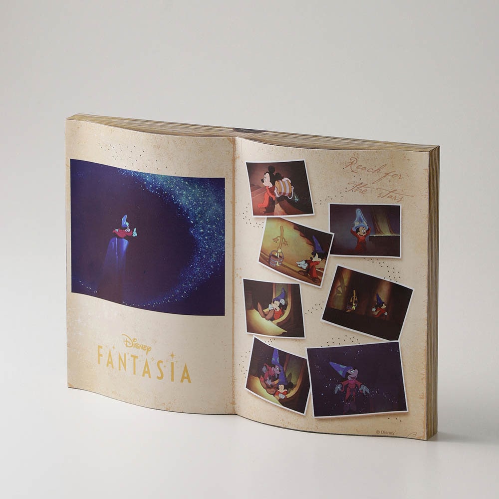 音楽付き・光が揺らめくブック型ライト「ファンタジア」(ディズニー