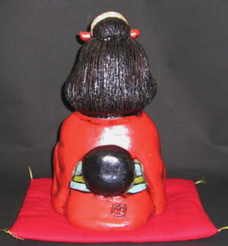 多くの福を招くお福人形とお多福人形の開運縁起置物 特価で通販