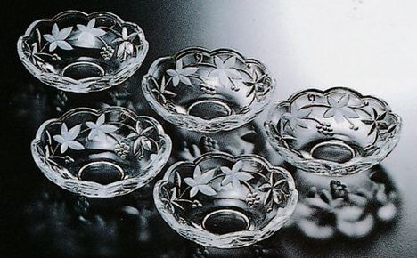 在庫処分】SOGA 曽我ガラス ガーデンテラス小鉢6個セット 径14.2センチ