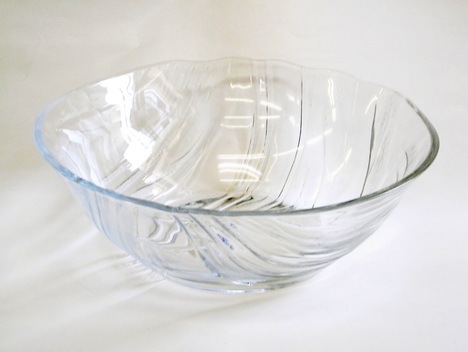 アデリア せせらぎガラス大鉢【盛鉢 ガラスボウル】山口陶器店P-6368