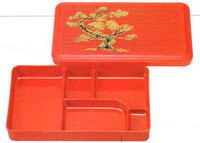 福祉・宅配用弁当箱（大人用）副食・幕の内 ＜ 【山口陶器店】縁起置物