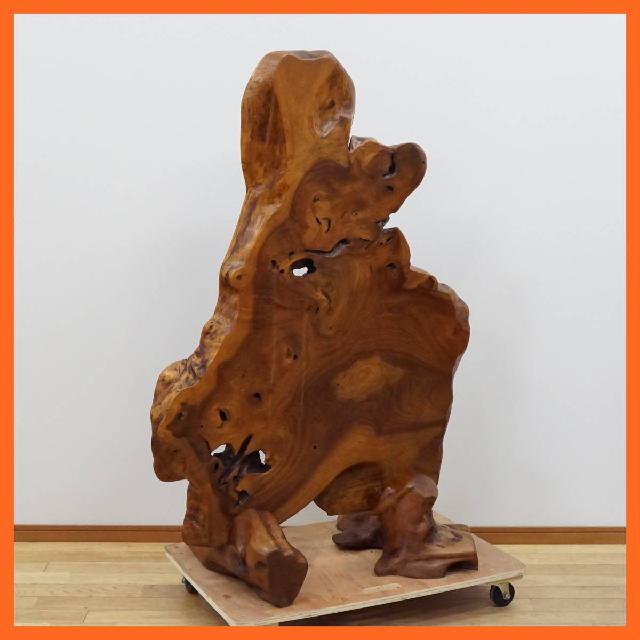 無垢材 欅 一枚板 衝立 幅約101cm 高さ約142.5cm 板厚約6.0cm 天然木