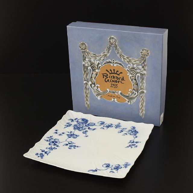 Richard Ginori リチャードジノリ ローズブルー スクエアプレート