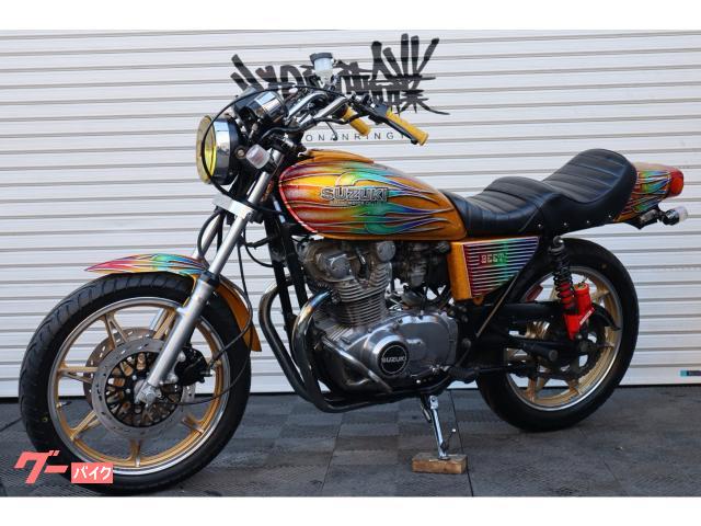 スズキ GS400 ラメ入りファイヤーパターンペイント イノカン