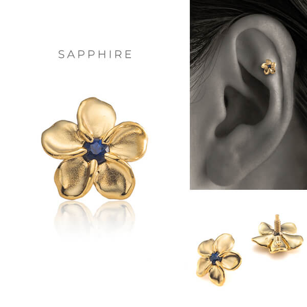 プルメリア ボディピアス│K18 ダイヤモンド 軟骨ピアス – PICOLLET